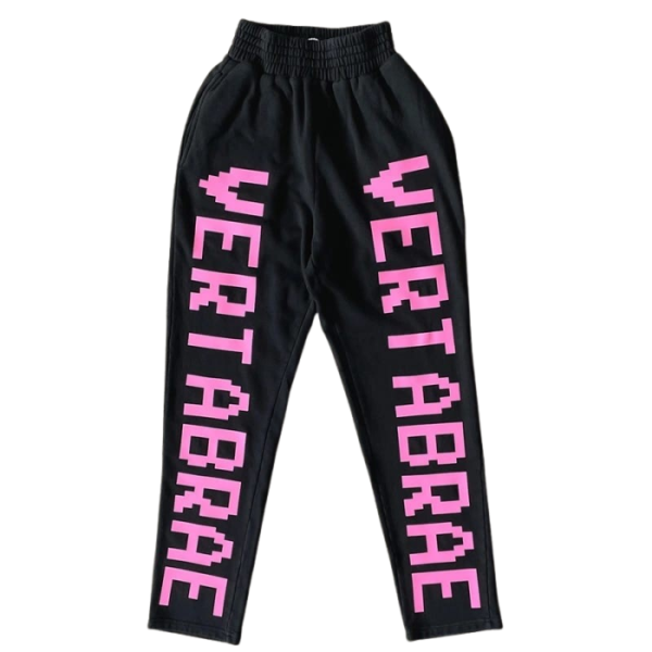 Vertabrae Black with Double Sided Logo Sweatpant