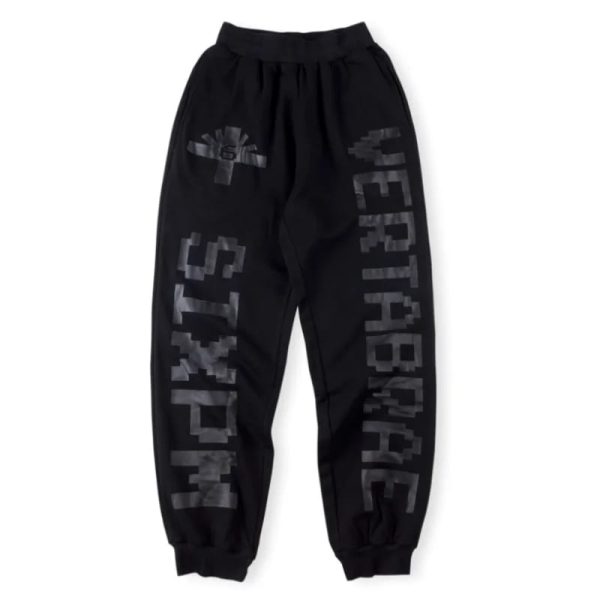 Vertabrae Double Black Logo Sweatpant