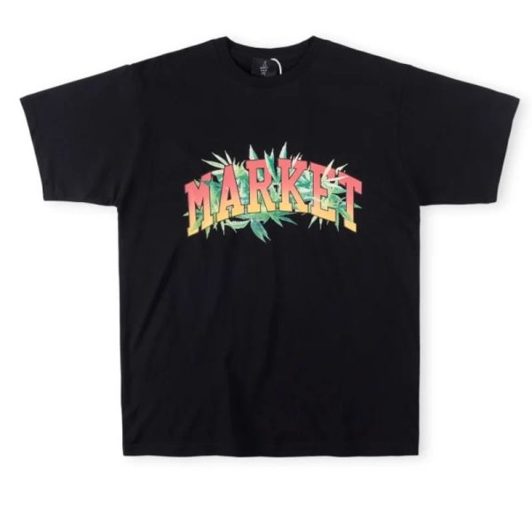 Vertabrae Market logo T-shirt Black