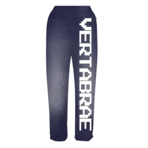 Vertabrae Navy with White Logo Sweatpant