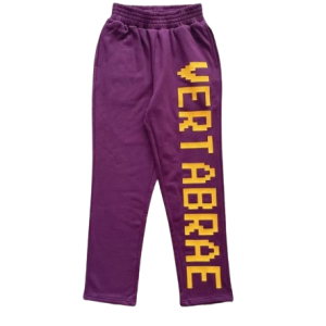 Vertabrae Purple With Logo Sweatpant