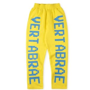 Vertabrae Double Logo Sweatpant Yellow Color